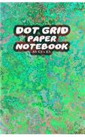 Dot Grid Paper Notebook A5 5.5x8.5: Green Dotted Paper Journal For Design, Drawing, Creating Own Bullet Style Journals, Games and More - Infrared Print