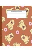 Composition Notebook Pug