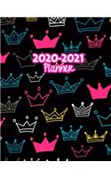 2020-2021 Planner: Two Year Calendar Organizer and Goal Journal - January 2020 - December 2021 Daily, Weekly and Monthly Planner Book with Back Sticker Expression Wall