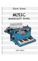 Blank Sheet Music Notebook music books for guitar with chords