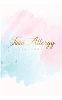 Food Allergy Journal: Beautiful Watercolor Cover, A Simple Diary Food and Sensitivity Journal, Tracking Intake Meals Plan Eat, Diet, Symptoms Log, Mood