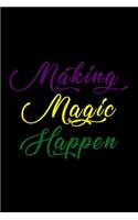 Making Magic Happen: Hangman Puzzles - Mini Game - Clever Kids - 110 Lined Pages - 6 X 9 In - 15.24 X 22.86 Cm - Single Player - Funny Great Gift