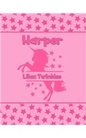 Harper Lilac Twinkles: Personalized Draw & Write Book with Her Unicorn Name - Word/Vocabulary List Included for Story Writing