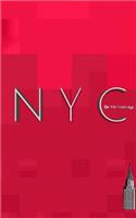 NYC iconic Chrysler building ruby red creative blank journal $ir Michael designer limited edition: NYC iconic Chrysler building ruby red creative blank journal