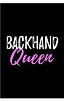 Backhand Queen: Blank Lined Journal