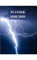 Planner 2018/2019: Lightening Thunderstorm(3 Planners 2018/2019)