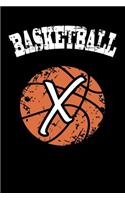 X Monogram Initial Basketball Journal