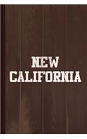 New California Journal Notebook: Blank Lined Ruled for Writing 6x9 110 Pages