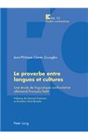 Le Proverbe Entre Langues Et Cultures