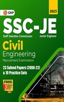 SSC 2023 : Junior Engineers Paper I - Civil Engineering - 23 Solved Papers & 10 Practice Sets by GKP