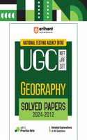 Arihant NTA UGC NET/JRF/SET Geography Solved Papers (2024-2012) | Detailed Explanations of All Questions with 5 Practice Sets
