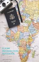 Flight information Notebook: Frequent travelers, never miss a flight again with the flight information log book on hand. Small size 6x9, 120 pages