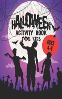 Halloween Activity Book for Kids Ages 4-8