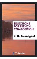 SELECTIONS FOR FRENCH COMPOSITION