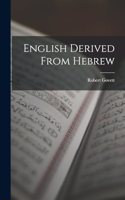 English Derived From Hebrew