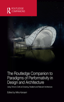 Routledge Companion to Paradigms of Performativity in Design and Architecture