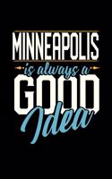 Minneapolis Is Always a Good Idea: 6x9 inches college ruled notebook, 120 Pages, Composition Book and Journal, perfect gift idea for everyone whose favorite city is Minneapolis