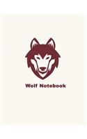 Wolf - Blank Lined Notebook