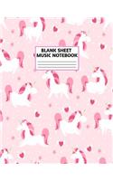 Blank Sheet Music Notebook