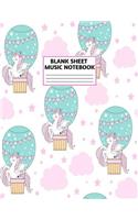 Blank Sheet Music Notebook