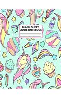 Blank Sheet Music Notebook