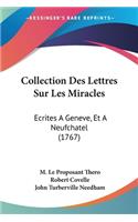 Collection Des Lettres Sur Les Miracles