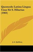 Quomodo Latina Lingua Usus Sit S. Hilarius (1903)
