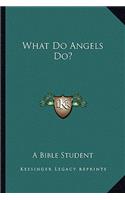 What Do Angels Do?