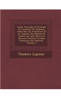 Guide Th Orique Et Pratique de L'Amateur de Tableaux