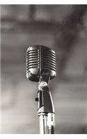 Retro Microphone Journal: 150 Page Lined Notebook/Diary