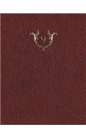 Monogram "9" Grid Sketchbook: (35 Monogram Red 150 Grid-Sketch)