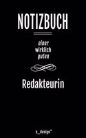 Notizbuch für Redakteure / Redakteur / Redakteurin: Originelle Geschenk-Idee [120 Seiten liniertes blanko Papier ]