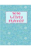 2020 Weekly Planner: Van Gogh starry night lt blue 2020 organizer journal calendar gift for women men gifts goal planning notebook business gift busy mom organizer