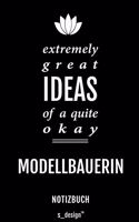 Notizbuch für Modellbauer / Modellbauerin: Originelle Geschenk-Idee [120 Seiten kariertes blanko Papier]