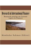 Research in International Finance