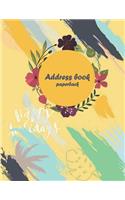 Address book paperback
