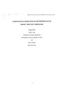 Computational Predictions of the Performance Wright 'bent End' Propellers