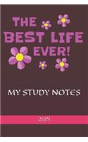 Best Life Ever My Study Notes: Jw Study Notebook