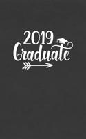 2019 Graduate: Blank Lined Notebook, Journal to Write In, Graduation Gift, Graduating Students