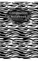 Happy Composition Notebook Size 6x9 Inches 120 Pages: Zebra Animal Pattern Style Notebook Journal College Ruled School Office Home Student Teacher Blank Line Write Notebook