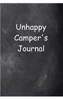 Unhappy Camper's Journal Chalkboard Design: (Notebook, Diary, Blank Book)