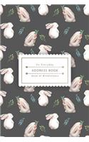 An Everyday Address Book: Softly White Rabbit Best Address Book with Tabs: Address, Phone, Email, Emergency Contact, Birthday (Pocket Size)
