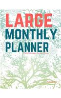Pisum Large Monthly Planner: Wide space Personal Planner/At a glance large Planner/Day Planner and Organizer/ Personal Organizer and Planner(Large Personal Planner/Functional Wide Space Planners)
