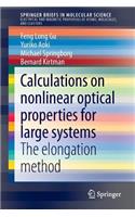 Calculations on Nonlinear Optical Properties for Large Systems