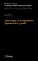 Fehlerfolgen Im Europäischen Eigenverwaltungsrecht