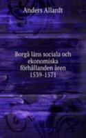 Borga lans sociala och ekonomiska forhallanden aren 1539-1571