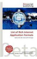 List of Rich Internet Application Formats: (English)