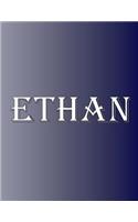 Ethan: 100 Pages 8.5" X 11" Personalized Name on Notebook College Ruled Line Paper
