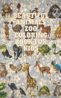 Beautiful Animals Zoo Coloring Book for kids