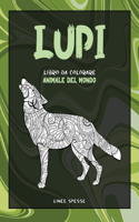 Libro da colorare - Linee spesse - Animale del mondo - Lupi